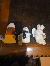 Boyds Bears Christmas Tree Ornament Lot Of Three, 2 With Tags Baby C Corn