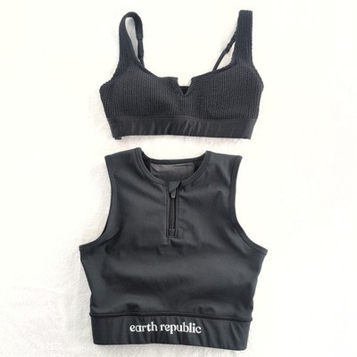 Victoria's Sport / Earth Republic Set of (2) Sports Bras Removable Pads Size XS
