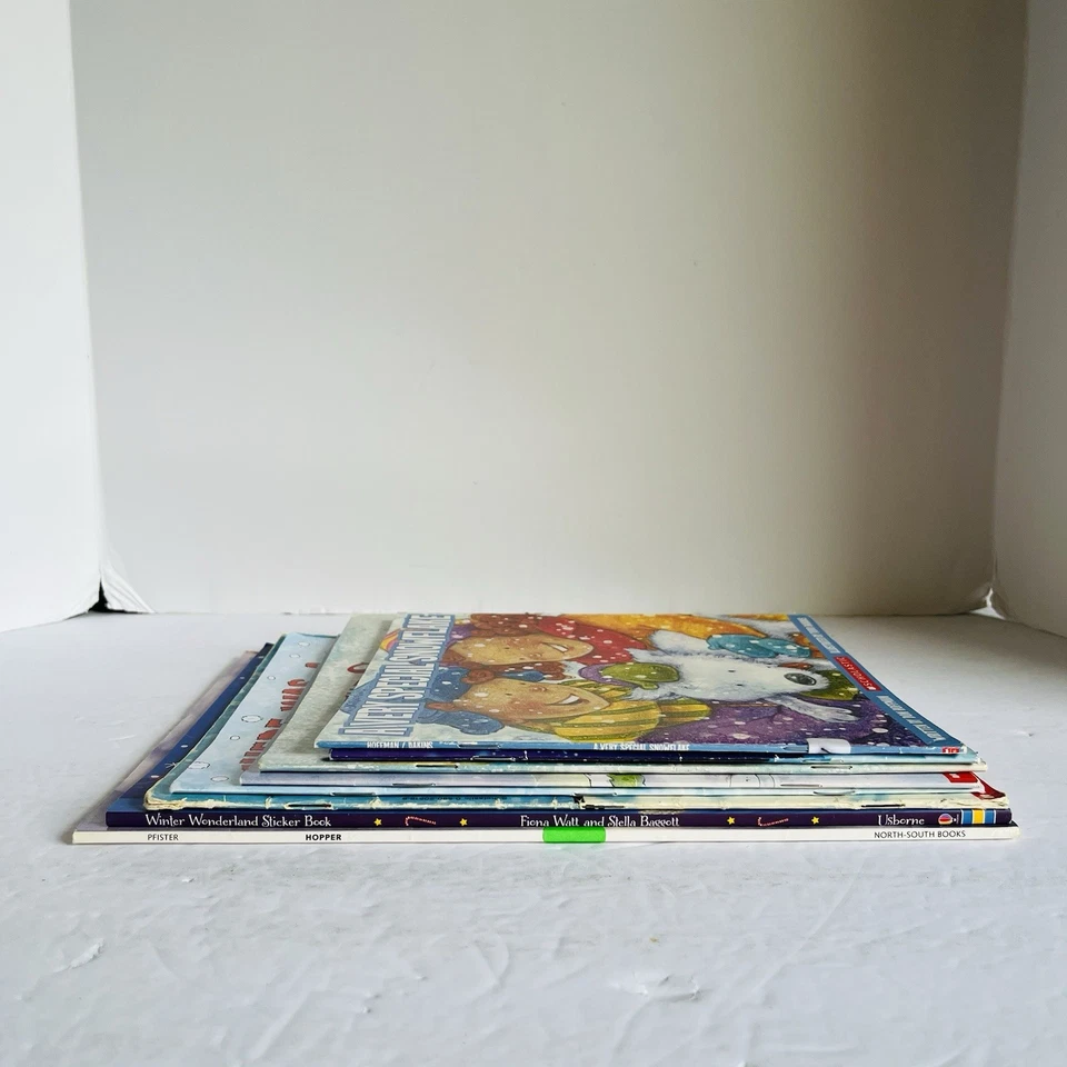 Lot of 8 Winter & Snow Picture Books Yeti Rabbit Sledding Usborne Cold Lady - Image 2 of 4