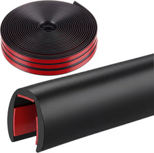 20 Ft 1/4 Inch Rubber Edge Trim Self-Adhesive Flexible U Channel Edge Protector