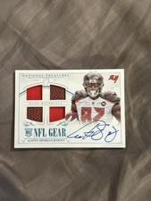 Austin Seferian-Jenkins 2014 National Treasures NFL Gear Jersey Ball Auto 1/5