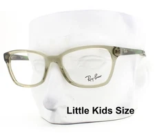 Ray-Ban Kids Eyeglasses RB1591 3925 Polished Crystal Green 46mm Little Kids Size