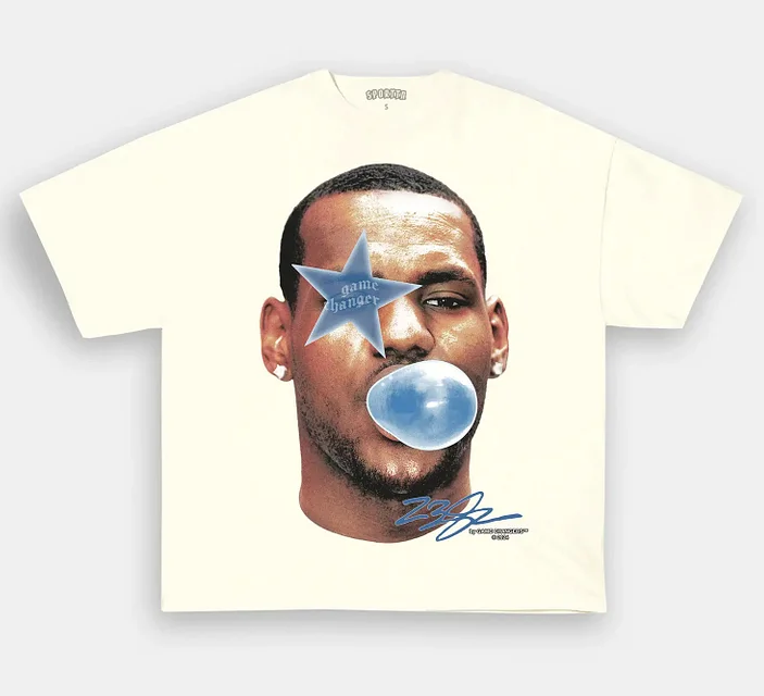All Star Bron Icon Design T Shirt 100% Cotton Basketball Star Tee