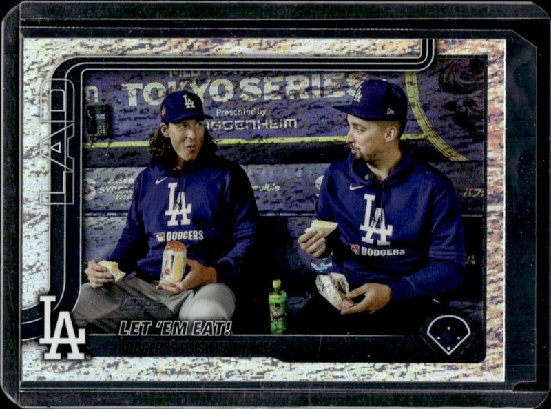 2025 Topps Update Blake Snell Tyler Glasnow Holo Foil #US119 Dodgers
