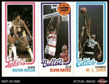 1980 Topps Norm Nixon / Elvin Hayes / M.L. Carr 141 / 242 / 35 5 - EX