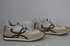 LOEWE 'Chocolate/Almost Optic' Leather Flow Runner 2.0 Sneakers Size 39/US 9