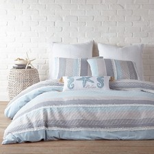 Santander Duvet Cover Set - King Duvet Cover Two King Pillow Cases - Grey,