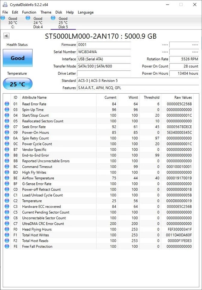DISCO DURO SEAGATE BARRACUDA 5 TB ST5000LM000 2,5 PULGADAS 5526 RPM SATA 3 T13 B17 Foto 2 de 4