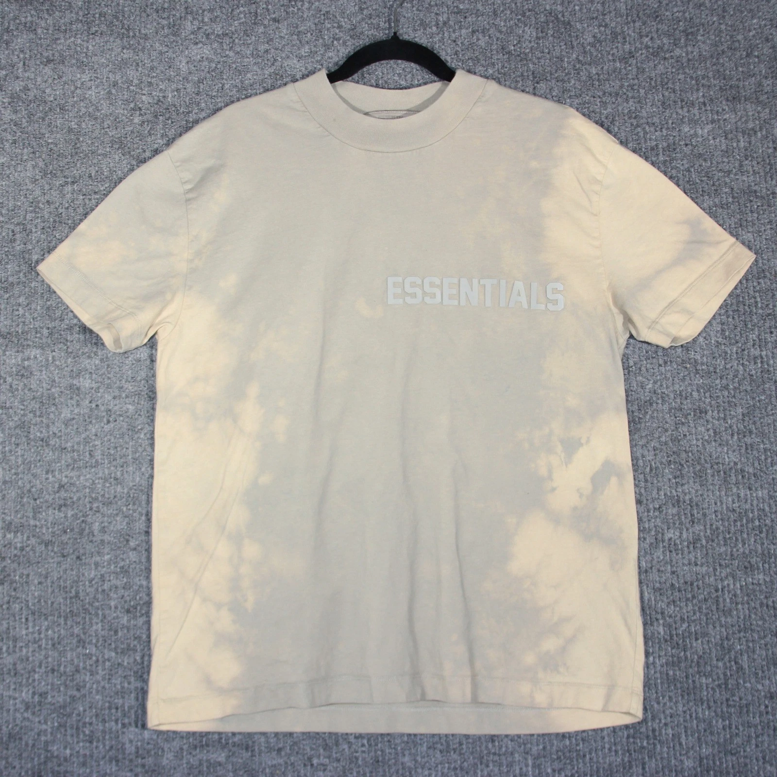 FEAR OF GOD ESSENTIALS Essentials Fear of God T Shirt Uomo Piccola Panna Sbiancata Baggy Streetwear Lounge