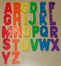 Fisher-Price 26 Magnetic Letters Alphabet A-Z for Play Family School Desk Tray