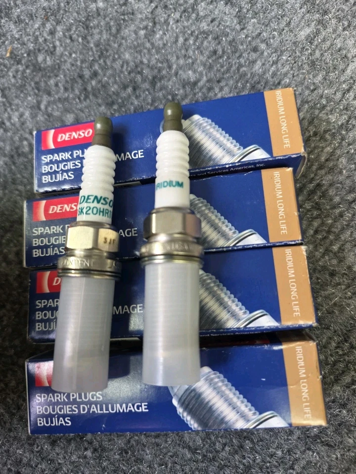 Bujías de iridio de larga duración DENSO SK20HR11 6 piezas para BMW Toyota Volvo Saab Foto 2 de 2