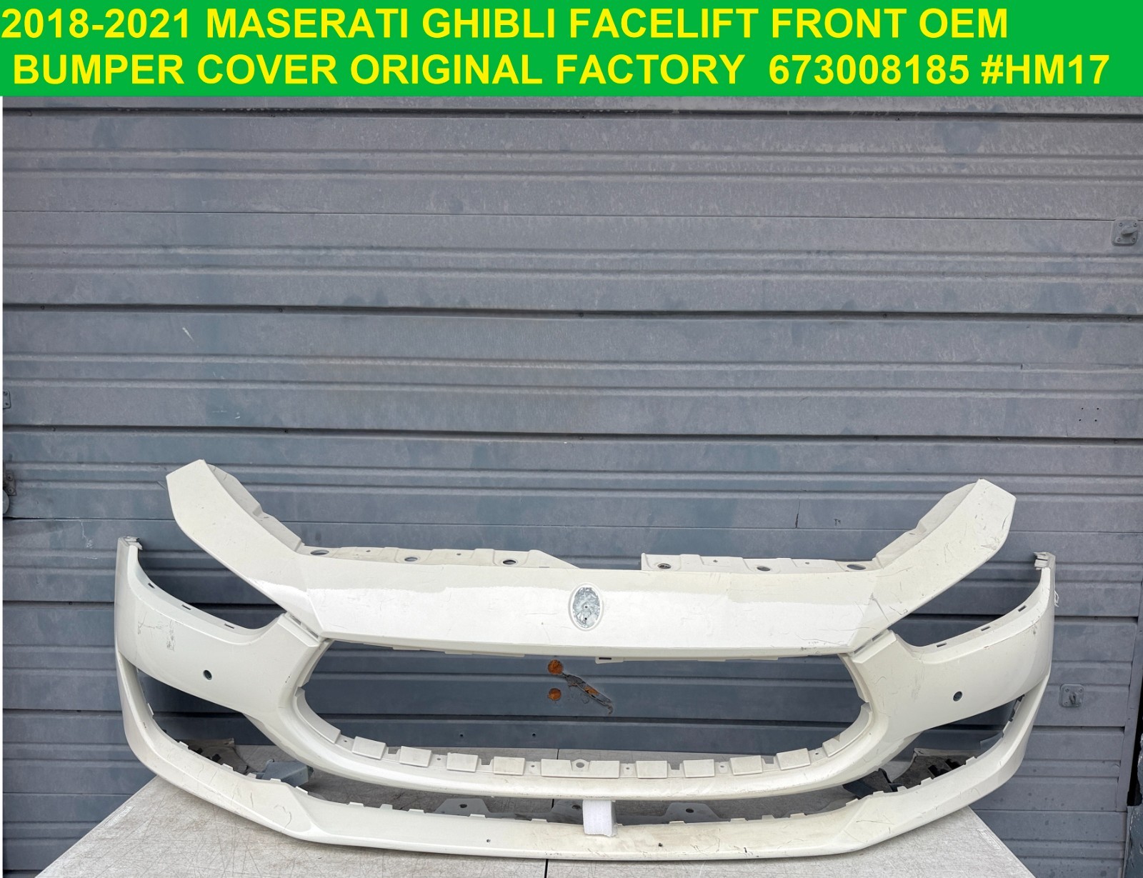 ✅ 2018 2019 2020 2021 MASERATI GHIBLI Front Bumper Cover OEM ORIGINAL 673008185