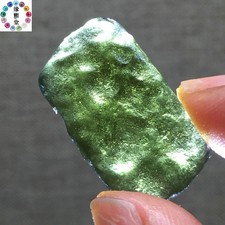16Ct Moldavite Genuine Raw Moldavite Crystal from Czech Republic PICcertificate