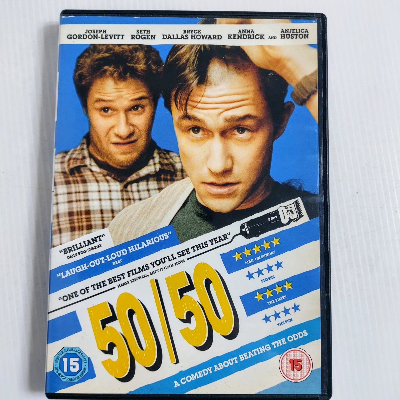 50/50 DVD 2011 Joseph Gordon-Levitt Seth Rogen Anna Kendrick PAL