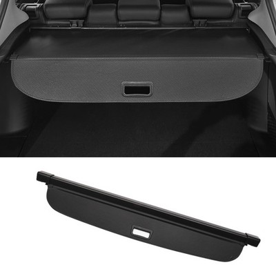 Car Retractable Cargo Cover for Lincoln Aviator 2020-2024 Carbon Fiber Black
