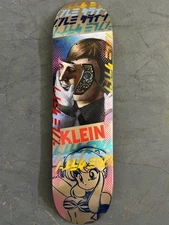 RARE Klein Hammers 1/1 Skate Deck 8.25 Gold/Blue/Red Signed JK Industries NEW