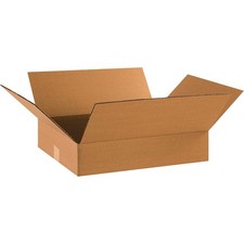 18 x 14 x 4 Corrugated Cardboard Boxes, Flat 18L x 14W x 4H, Pack of 25
