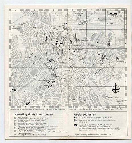 SAS City Portrait Booklet Amsterdam The Hague Rotterdam Scandinavian Airlines - Picture 3 of 4
