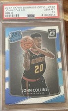 2017 Panini Donruss Optic John Collins Rated Rookie Holo Prizm PSA 10 Clippers