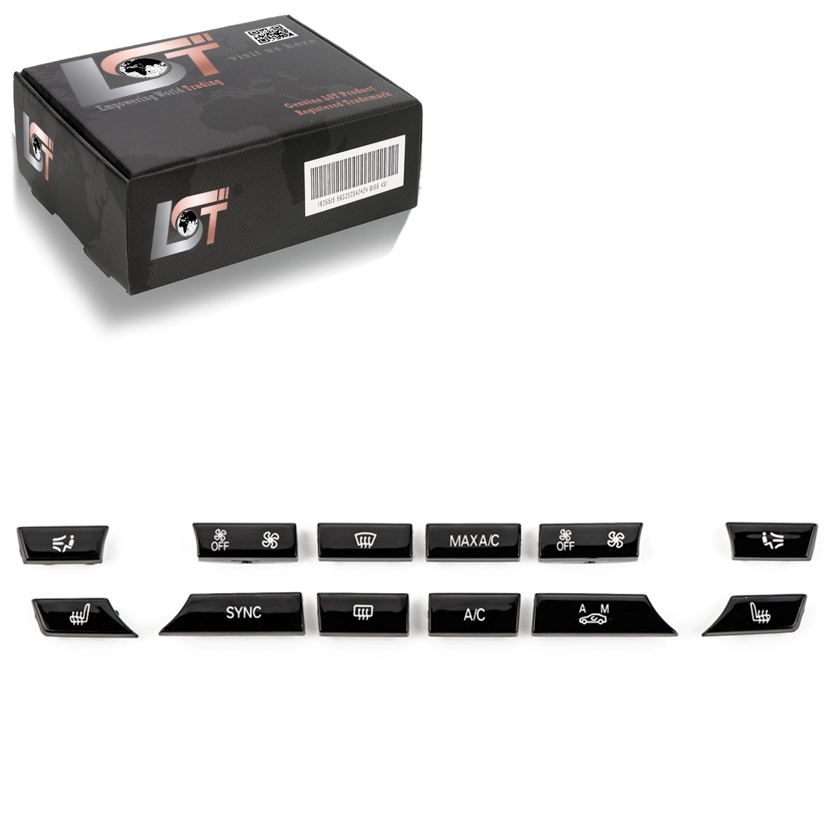 Climate Control Button Set 12-Piece Cap 61319313923 For BMW 6 Series F06 F12 F13