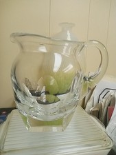 Signed Moser Crystal BAR Clear 7.25 Pitcher /...
