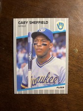 1989 Fleer Gary Sheffield Rookie Brewers 24HOF?