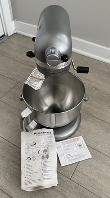 KitchenAid KP26M9PCCU 6 Qt Pro 600 Stand Mixer Silver Bowl Lift