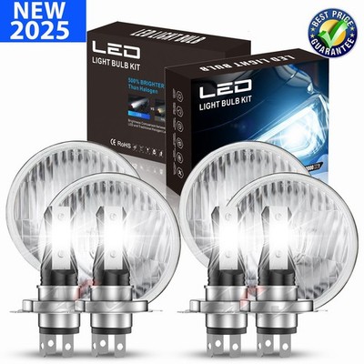 2 Pair5.75'' LED Headlights H5001 H5006 High+Low DRL for Buick Electra Wildcat