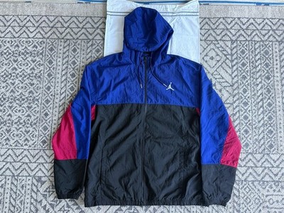 Jordan Essentials Statement Warmup Jacket Men s XL Blue Black DJ0252-455 NWT