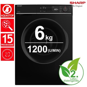 Sharp ES-PRO612BA-DE Waschmaschine 6kg AquaStop Dampffunktion RO_ESPRO612BADE_R