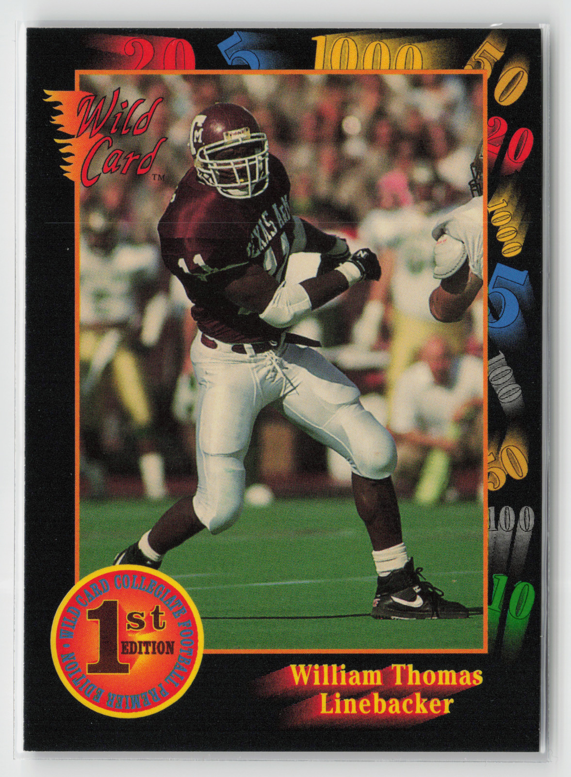 1991 Wild Card Draft Picks Football # 1 - 160 - Pick Your Card!