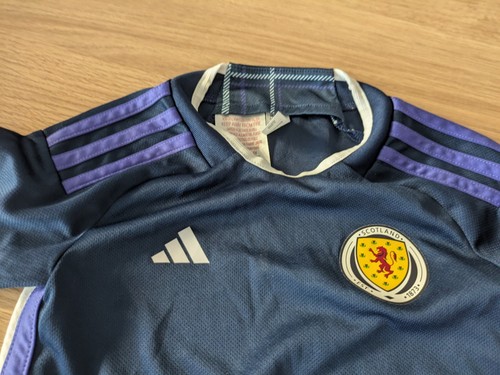 2022 Scotland Home Football Kit Age 2-3 Years Adidas Kids Infants - Picture 4 of 18