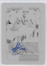 2019 Score Rookies Printing Plate Black 1/1 JJ Arcega-Whiteside #355 Auto uk2