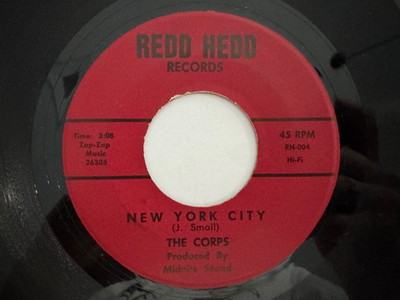 Rock Funk 45 - The Corps ''New York City''/''Window Room'' Redd Hedd VG+ HEAR