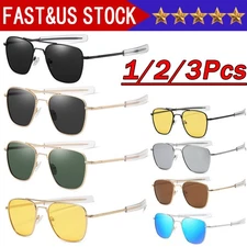 Aviator Sunglasses Premium Military Pilot Ultraviolet Mens Polarized Sunglasses