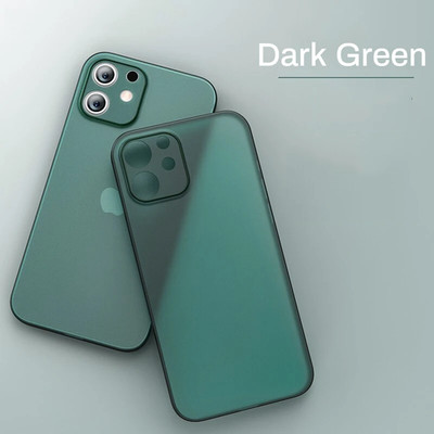 0,2 mm Ultradünne Matte Hülle für iPhone 11 12 13 14 15 Pro Max Klar Cover UK