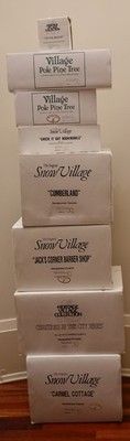 Department 56 The Original Snow Village Collection lot of 8 pieces NIB