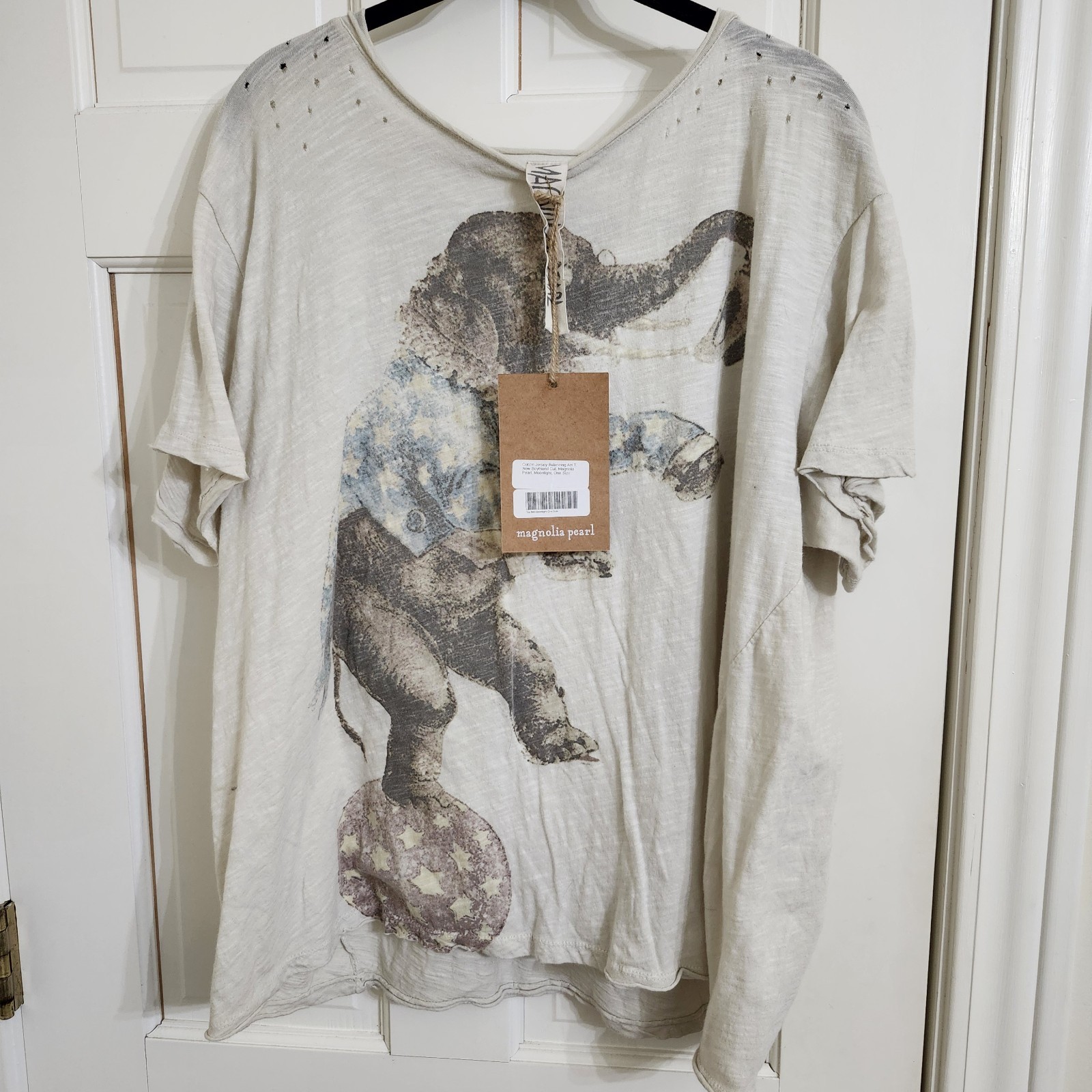 Magnolia Pearl "Balancing Act", Elephant Cotton T Shirt In 843-Moonlight, NWT'S! thumbnail 8