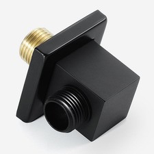 Square Shower Elbow Wall Mount Brass 1/2" NPT Handheld Shower Outlet Cascada