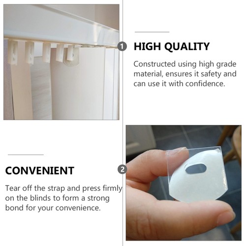 10 Pcs Patchs De Réparation Rideaux Aveugle Parties Aveugles Verticales - Imagen 11 de 12