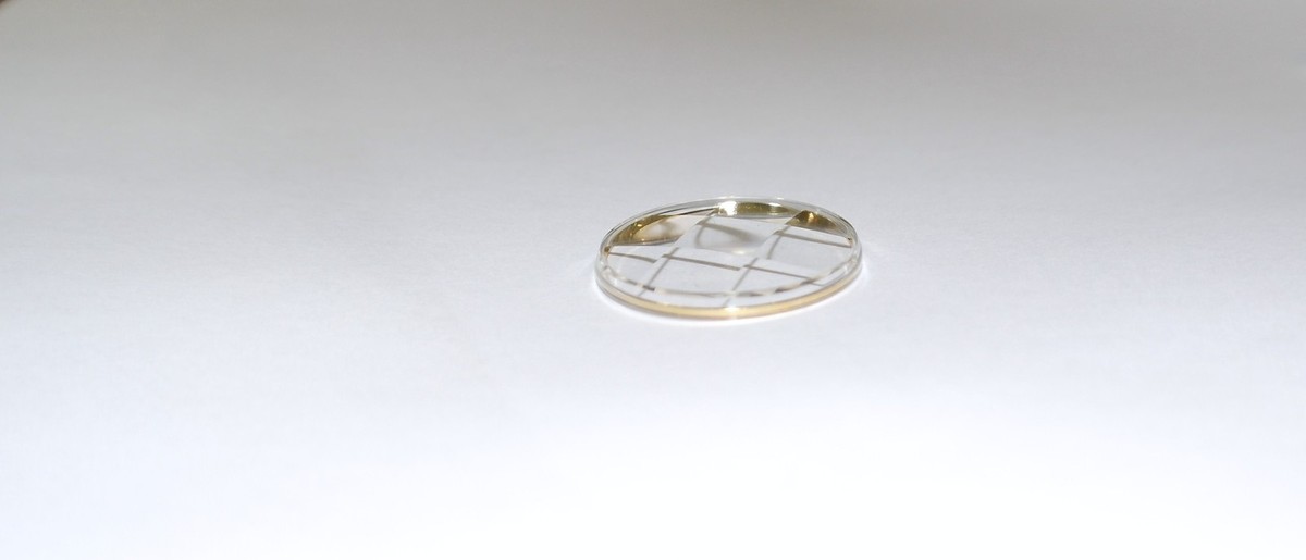 Verre De Montre étanche Avec Bague Dorée Quadrillée - Diamètre 30,9 Mm - Pour Montre Vintage - Marque KD89, Neuf étiqueté