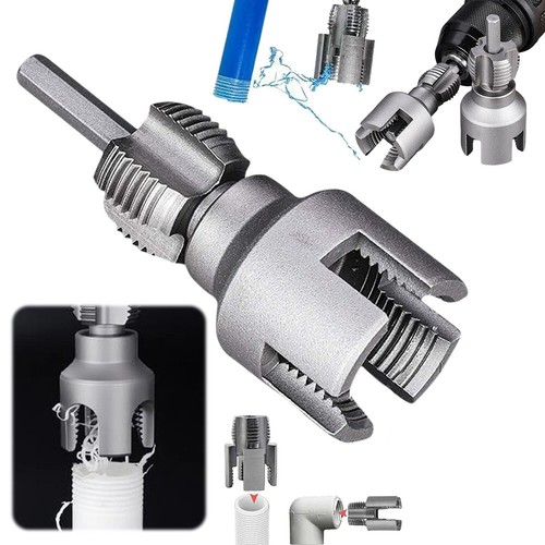 Herramienta de corte de rosca de tubería de PVC integrada taladro eléctrico compatible (6 puntos). - Imagen 6 de 9