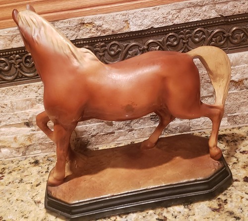Vintage Horse Sculpture Art Stallion Large Ceramic,Stoneware, Old! Nice Detail - Picture 10 of 24
