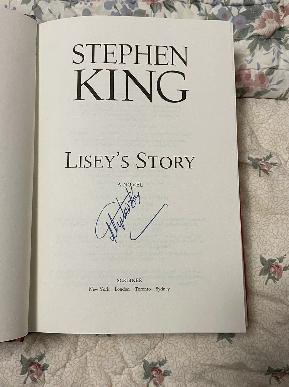 Stephen King signed autographed Lisey’s Story Beckett COA eBay