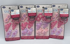 Vtg Goody Stay Put Girls Lady Bug Butterfly Plastic Barrettes NEW 4-Packs of 6