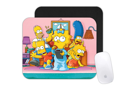 The Simpsons Mouse Pad - Custom Office Desk Mat Personalized Gift for Gamers