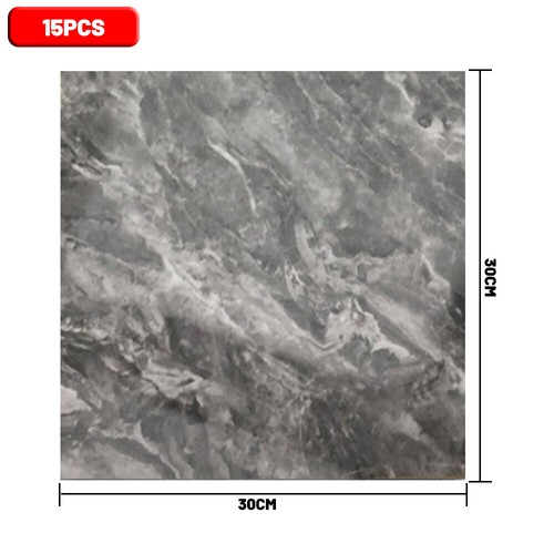 30 Pack Self-Adhesive Marble Tiles Sticker Stick On Wall Floor Kitchen Bathroom - Picture 16 of 17
