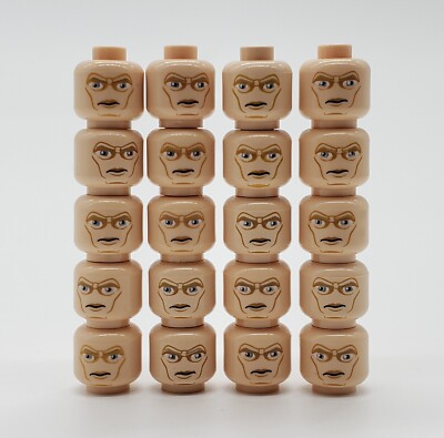 Lot of 10 Lego Star Wars Mandalorian Trooper Minifigure Heads Death Watch  7914