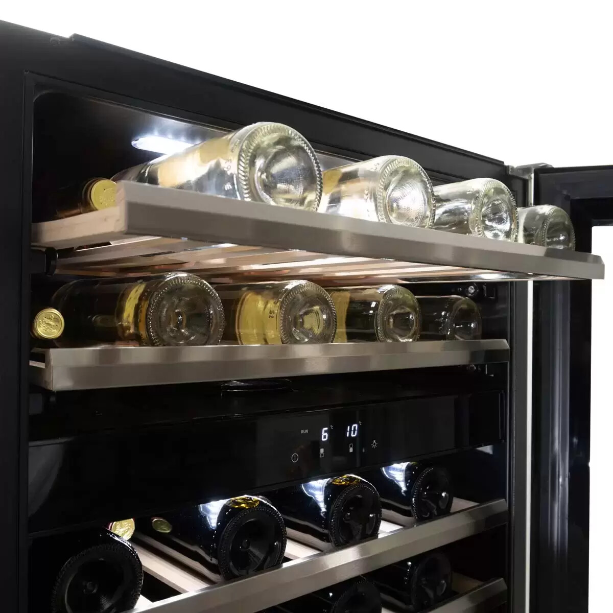 Danby Wine Cooler 46 bottle Dual Zone Freestanding Stainless Steel DWC134KD1BSS eBay