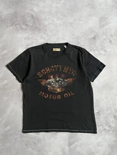 Vintage Perfecto by Schott Motor Oil Logo TShirt
